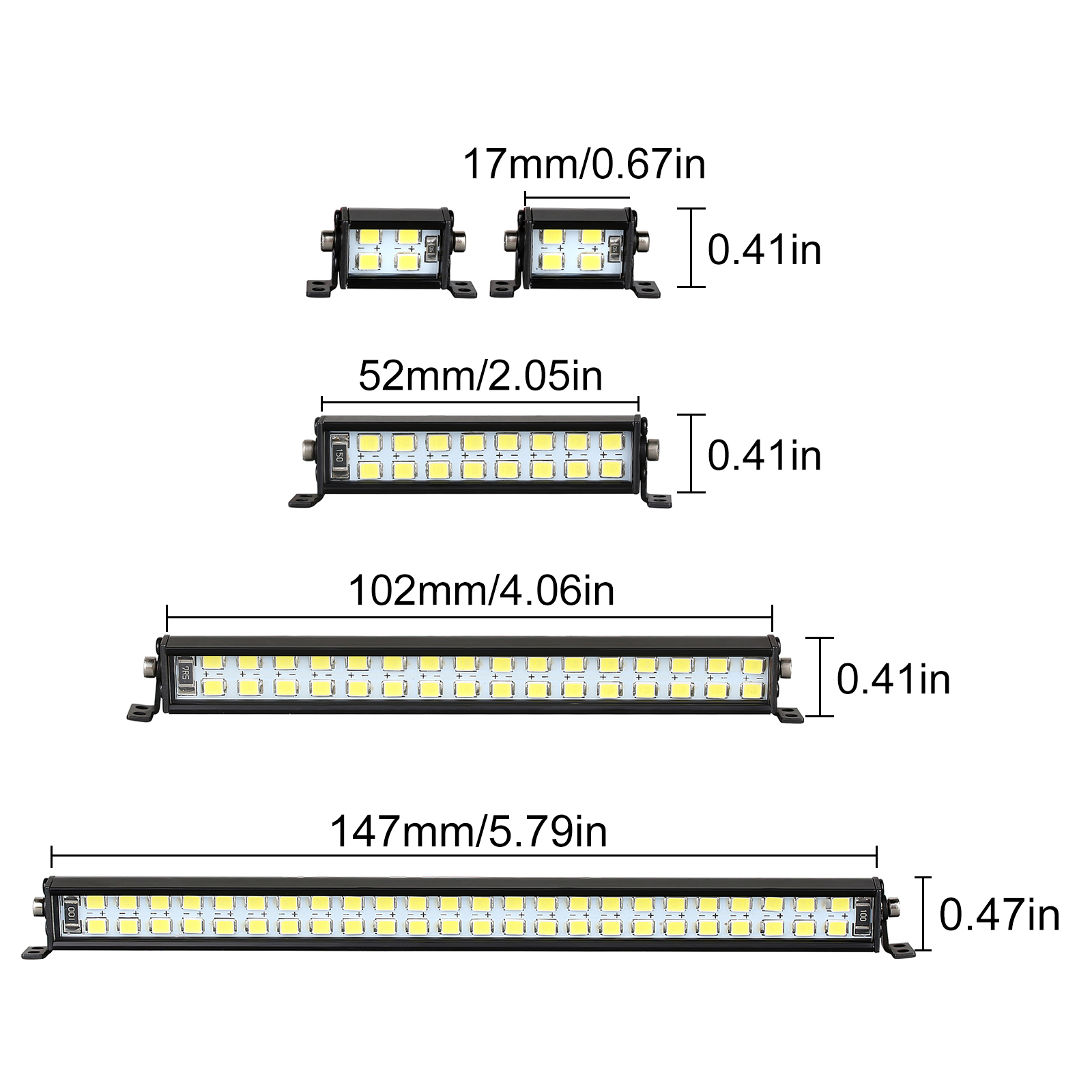 INJORA Bright Light Bar 17/52/ - Rc Tire Foam Insert review and price