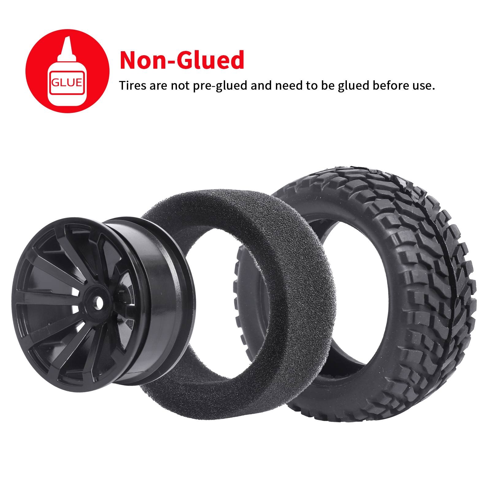 HobbyPark 1/10 RC Car Tires &  - Rc Tire Foam Insert review and price