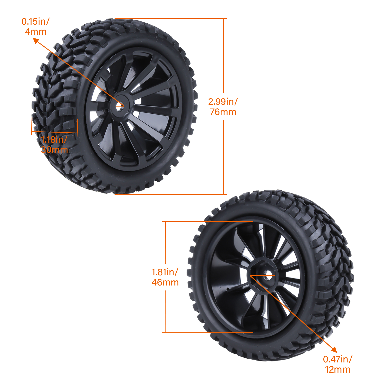 HobbyPark 1/10 RC Car Tires &  - Rc Tire Foam Insert review and price