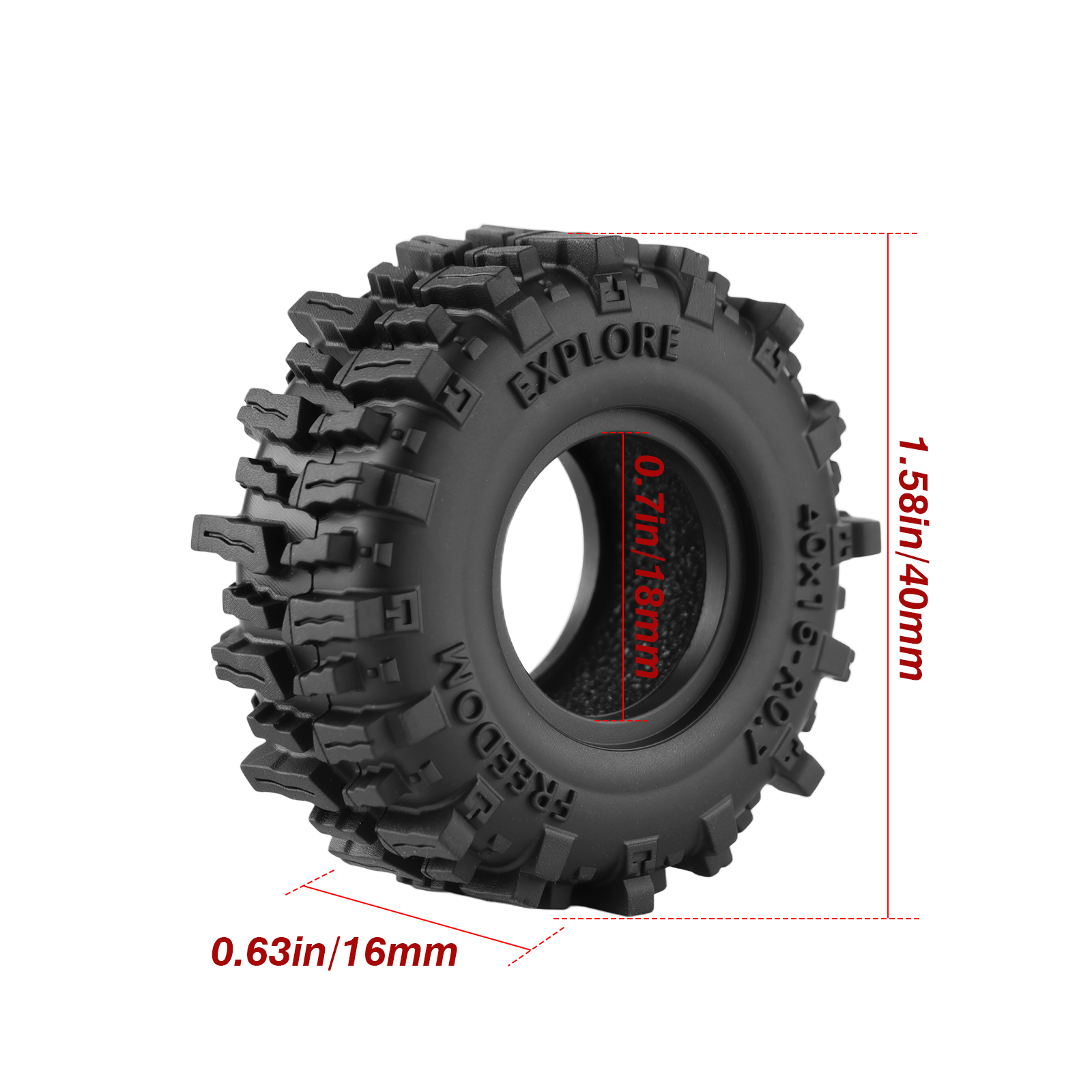 DashRC 0.7'' RC Crawler Tires  - Rc Tire Foam Insert review and price