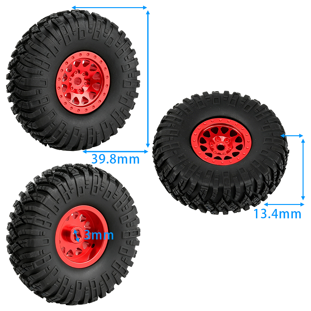 4PCS Wheel Tires With Metal Wh - Rc Tire Foam Insert review and price
